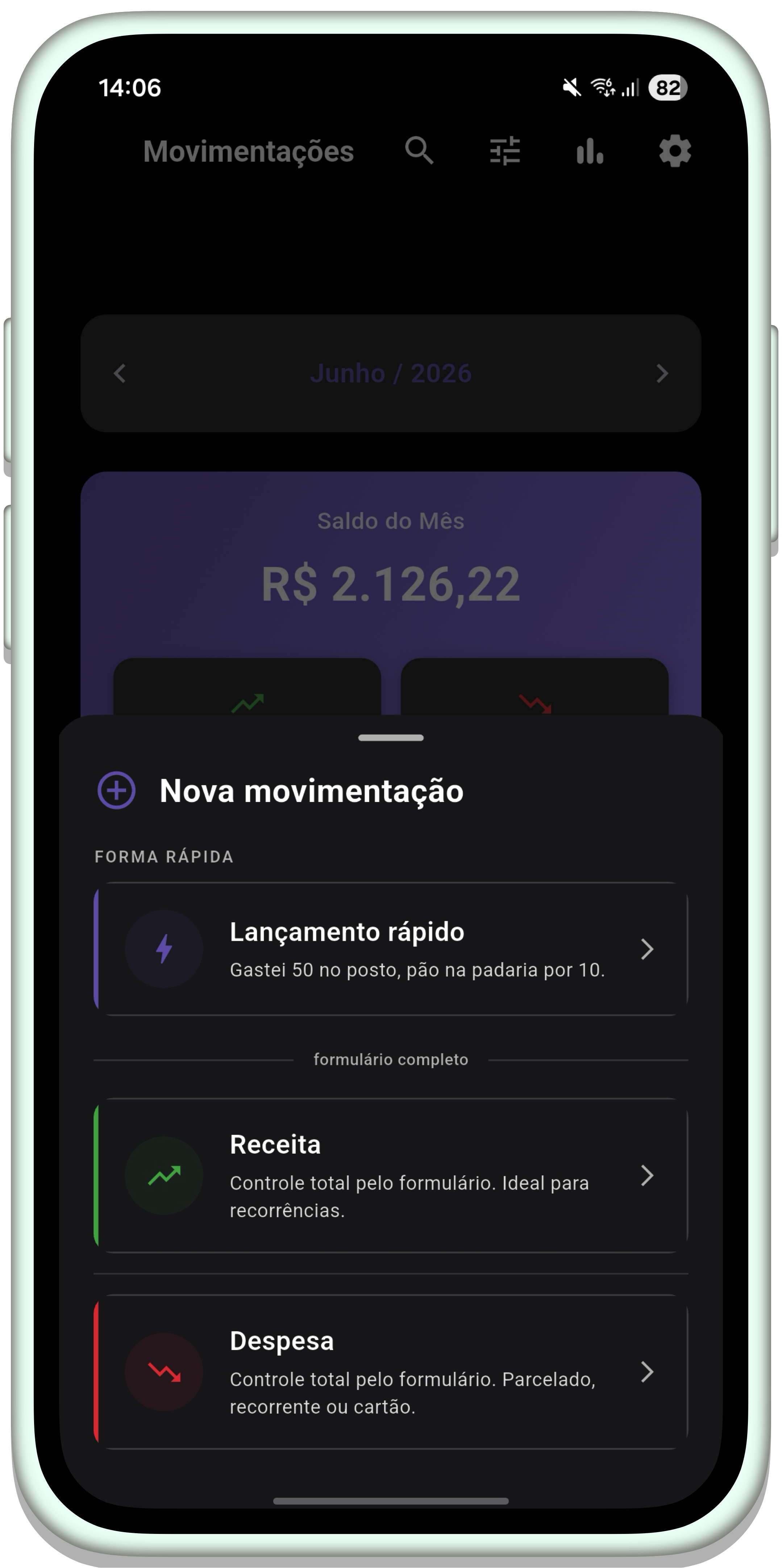 Nova Movimentação